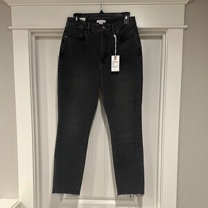 Good American‎ Good Classic Raw Hem Slim Jeans size 00 24 NWT